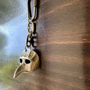 Vintage, brand new, mask, keychain, made in Italy